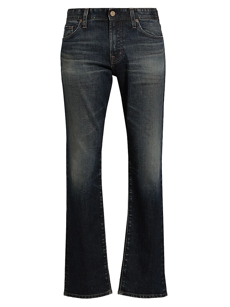 Everett Mid-Rise Straight-Leg Jeans
