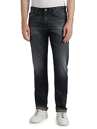 Everett Mid-Rise Straight-Leg Jeans