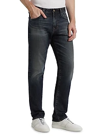 Everett Mid-Rise Straight-Leg Jeans