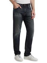 Everett Mid-Rise Straight-Leg Jeans