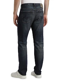 Everett Mid-Rise Straight-Leg Jeans