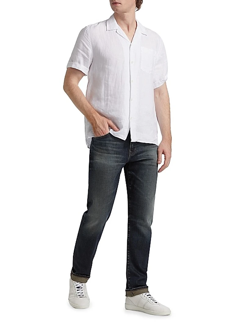 Everett Mid-Rise Straight-Leg Jeans