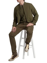 Tellis Cotton Straight-Leg Slim-Fit Pants