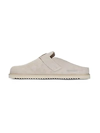 Initial Suede Mules