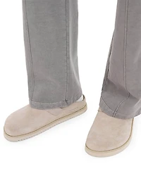 Initial Suede Mules