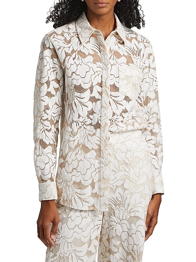Riley Floral Boyfriend Shirt