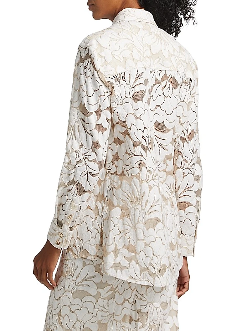 Riley Floral Boyfriend Shirt