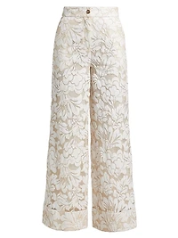Suri Floral Wide-Leg Pants