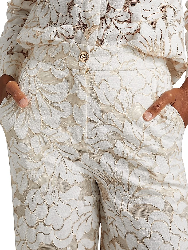 Suri Floral Wide-Leg Pants