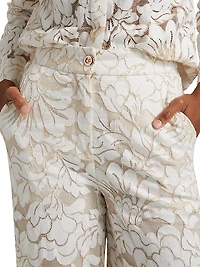 Suri Floral Wide-Leg Pants