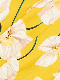 Floral Stretch Cotton Shirtdress