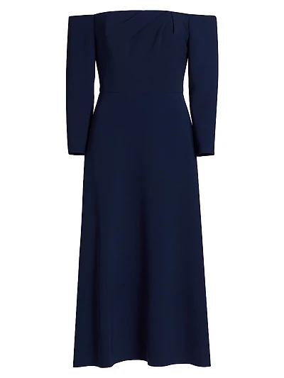 Off-the-Shoulder Midi-Dress