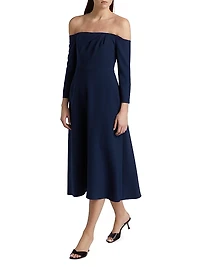 Off-the-Shoulder Midi-Dress