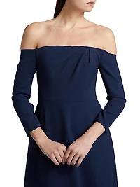 Off-the-Shoulder Midi-Dress