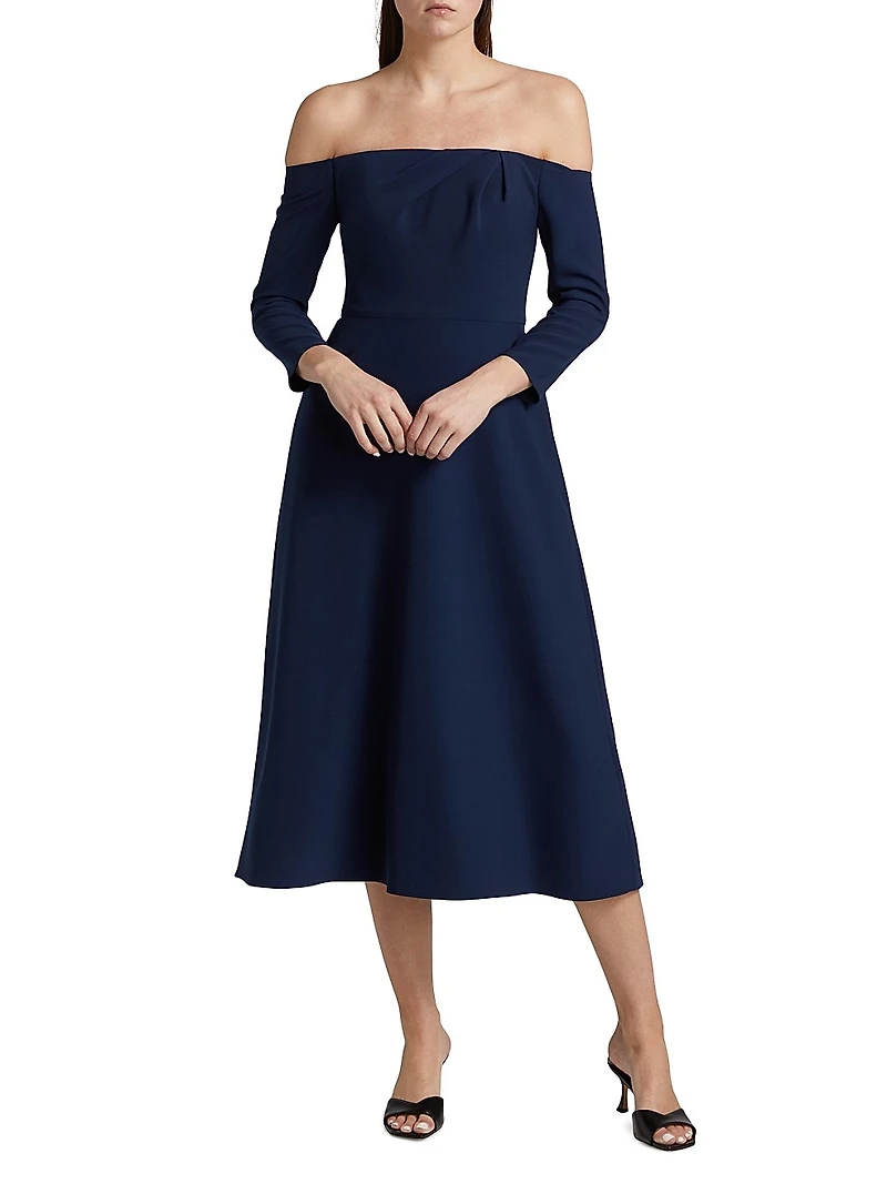 Off-the-Shoulder Midi-Dress