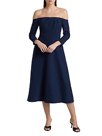 Off-the-Shoulder Midi-Dress