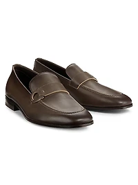 Gancini Leather Loafers