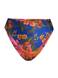 Summer Fruit High-Waisted Bikini Bottom