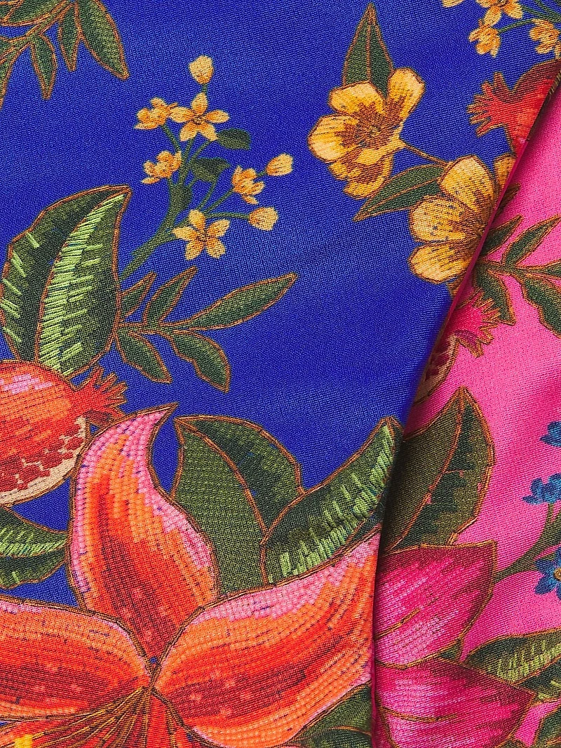 Summer Fruit High-Waisted Bikini Bottom