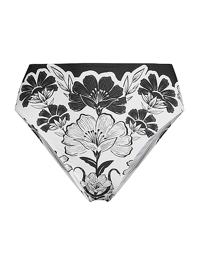 Floral High-Rise Bikini Bottom