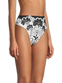 Floral High-Rise Bikini Bottom
