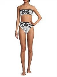 Floral High-Rise Bikini Bottom