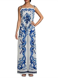 Garden Tiles Cover-Up Blouse