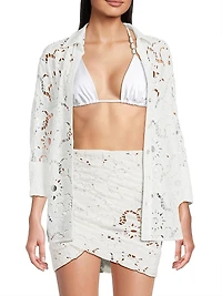 White Sun Eyelet Shirt