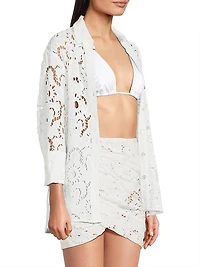 White Sun Eyelet Shirt