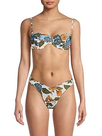 Garden Scarf Underwire Bikini Top