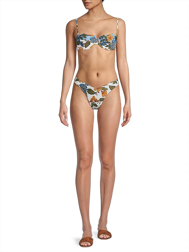 Garden Scarf Underwire Bikini Top