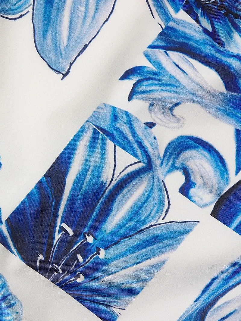 Garden Tiles High-Rise Bikini Bottoms