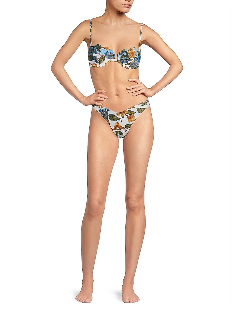 Garden Scarf Bikini Bottom