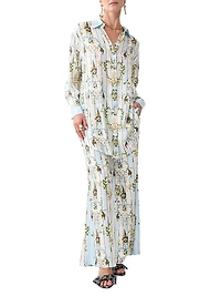 Camilla x White Lotus Printed Silk Lounge Pants