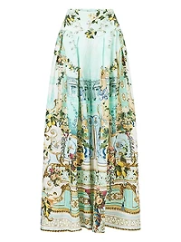 Camilla x White Lotus Corset Wide-Leg Pants