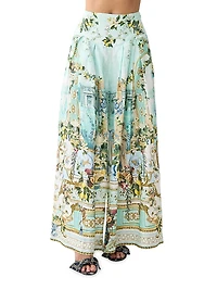 Camilla x White Lotus Corset Wide-Leg Pants