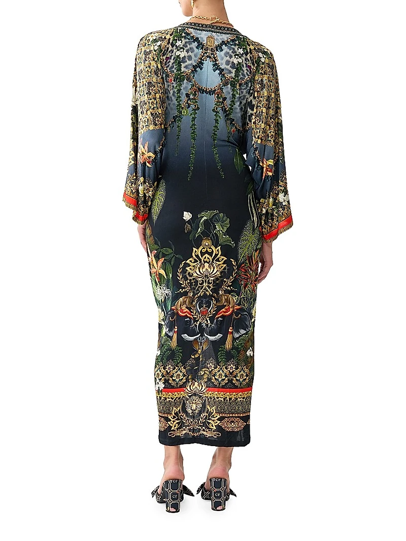 Camilla x White Lotus Twist Split Midi-Dress