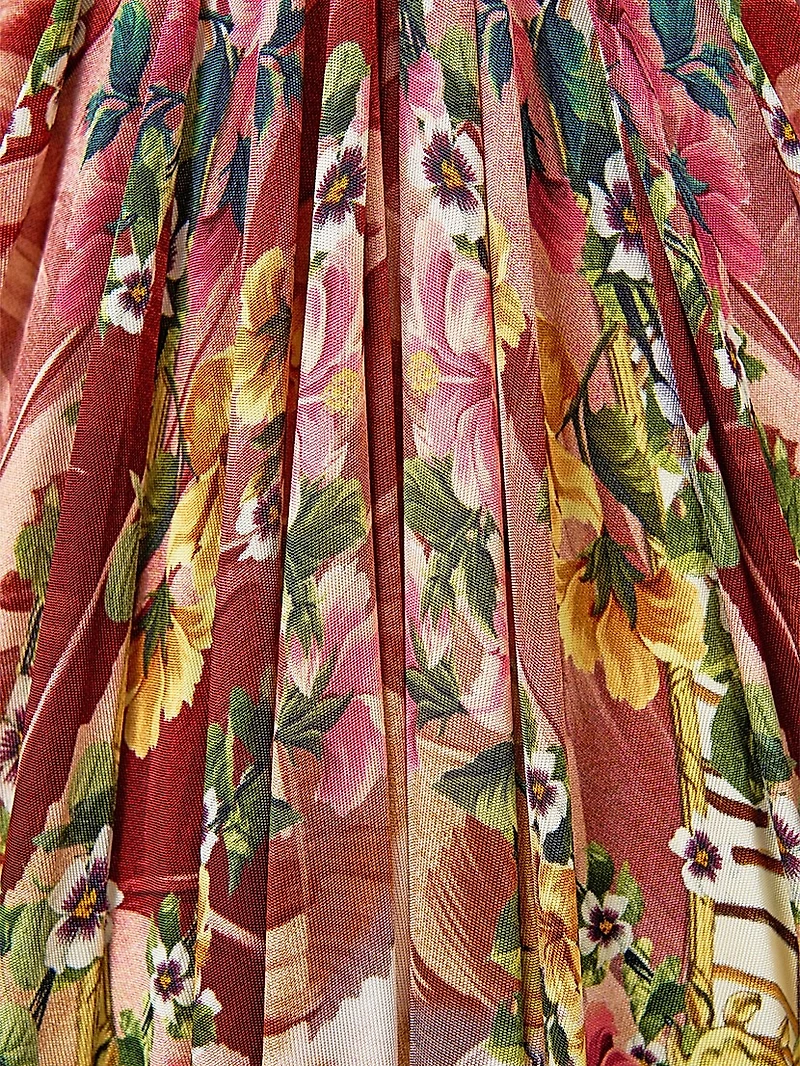 Camilla x White Lotus Gathered Jersey Midi-Dress