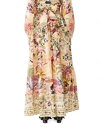 Camilla x White Lotus Printed Bias-Cut Maxi Skirt