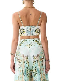 Camilla x White Lotus Corset Crop Top