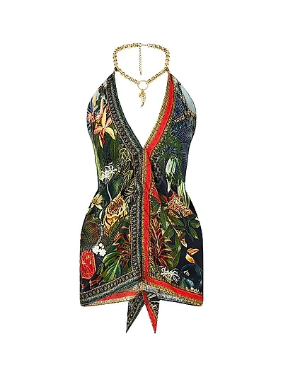 Camilla x White Lotus Knotted Scarf Top