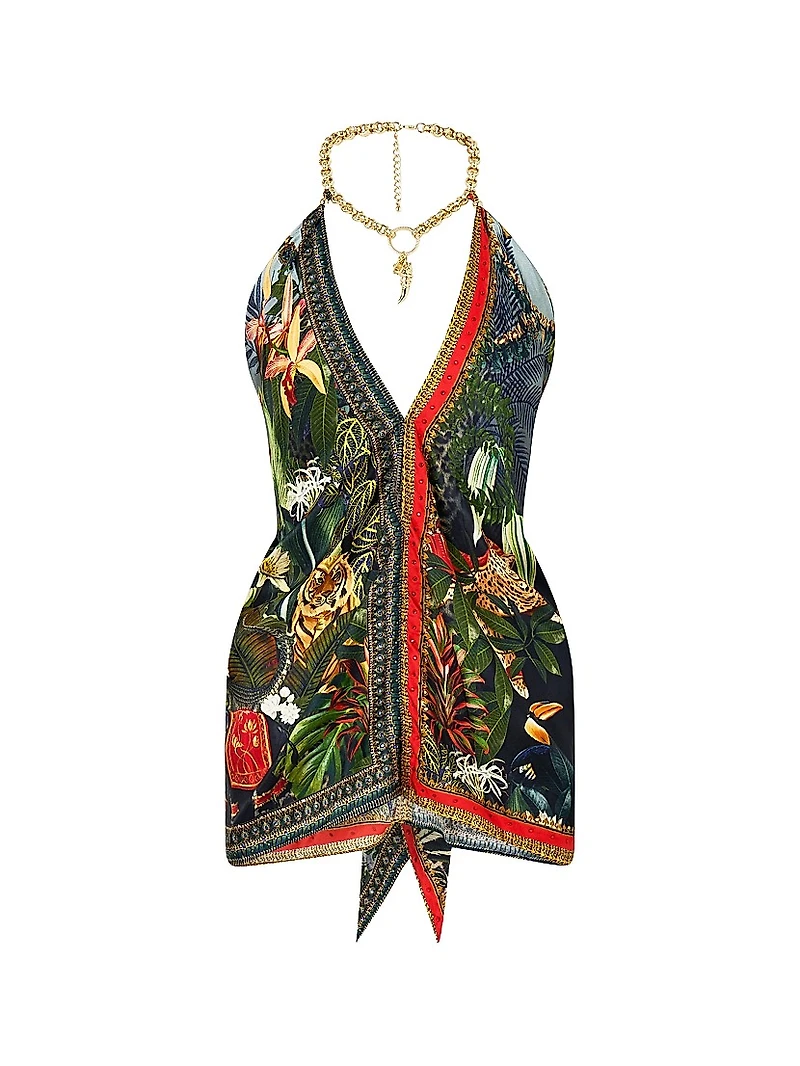 Camilla x White Lotus Knotted Scarf Top