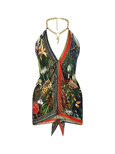 Camilla x White Lotus Knotted Scarf Top