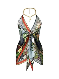 Camilla x White Lotus Knotted Scarf Top