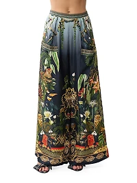 Camilla x White Lotus Printed Wide-Leg Trousers