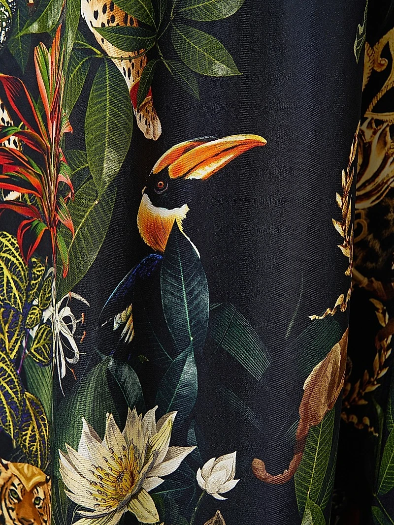 Camilla x White Lotus Printed Wide-Leg Trousers