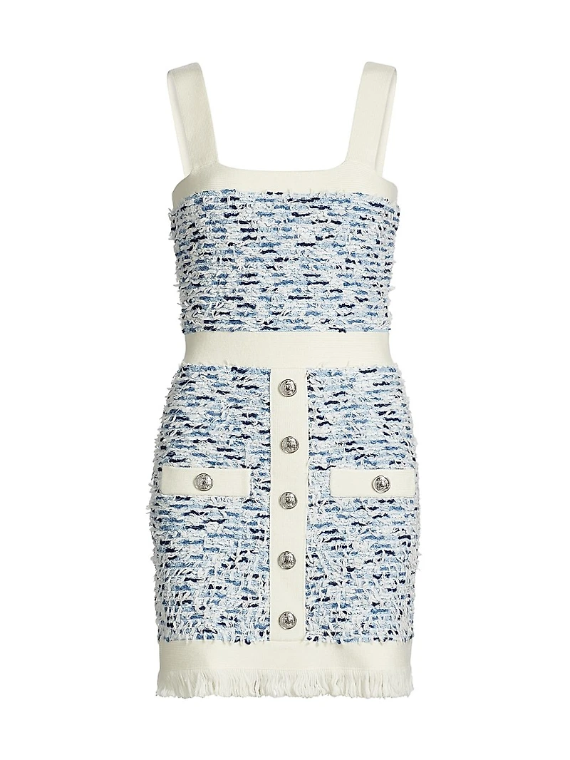 Tweed Sleeveless Minidress