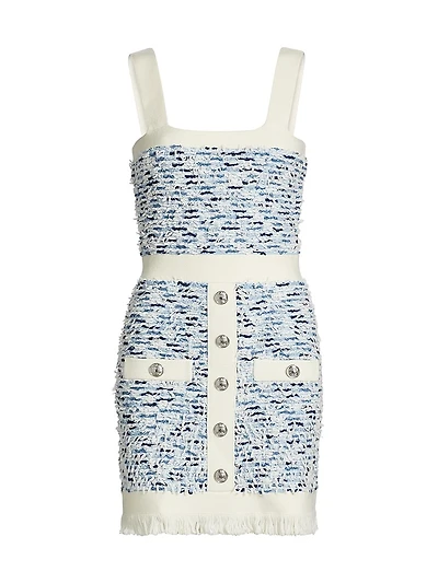 Tweed Sleeveless Minidress