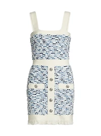 Tweed Sleeveless Minidress