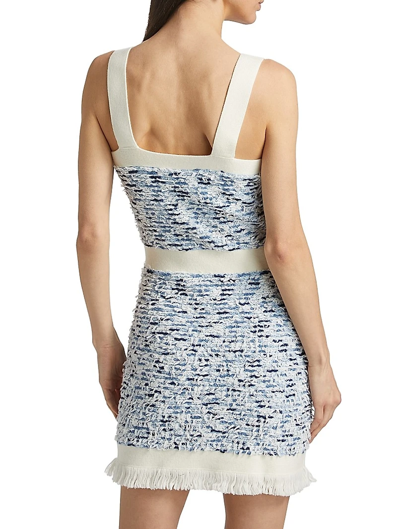 Tweed Sleeveless Minidress